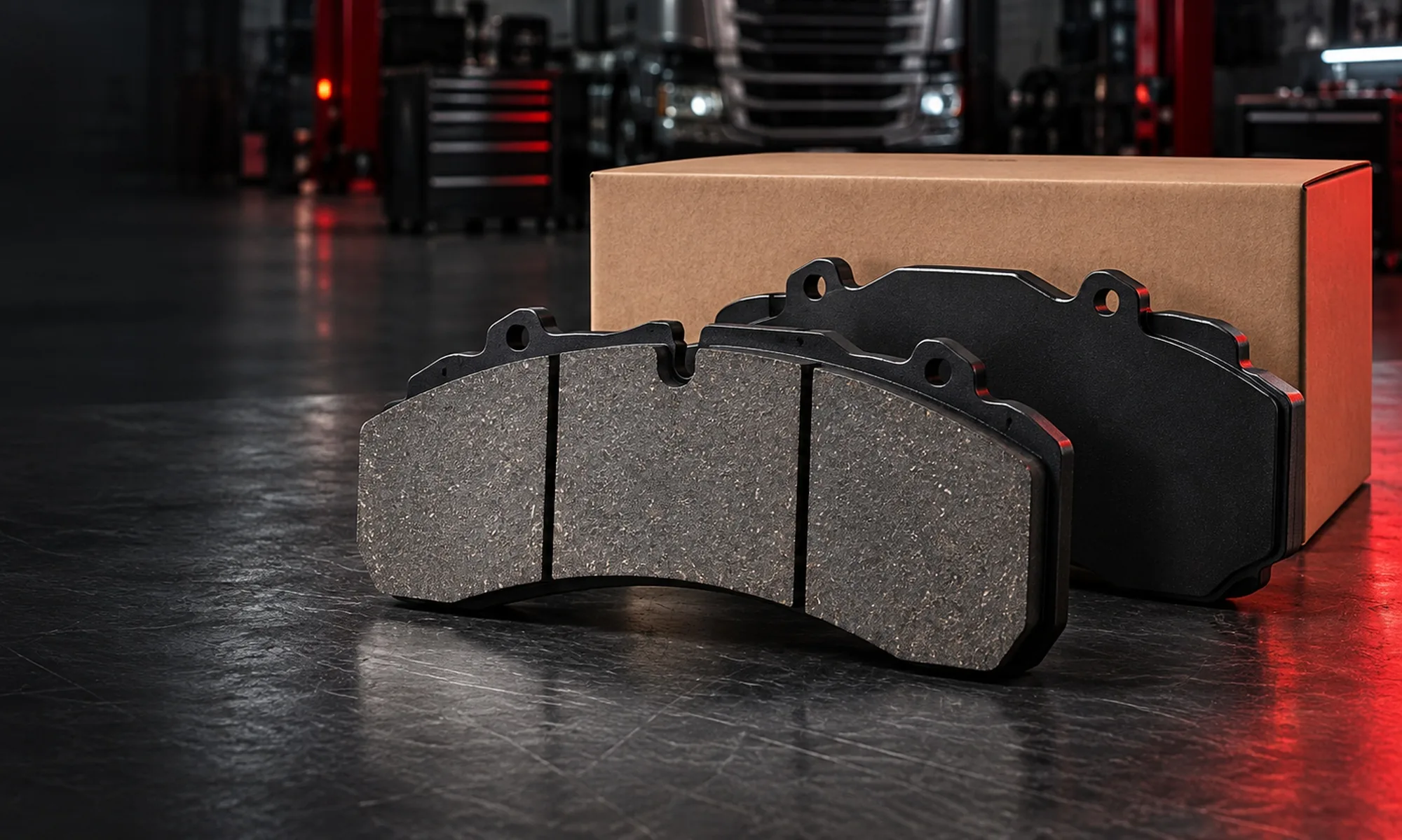 Heavy duty commercial vehicle brake pads